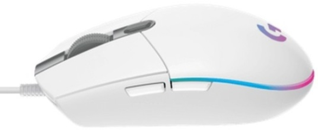 Геймърска мишка Logitech G102 LightSync White